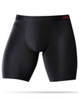 Ad Astra black dual pocket boxer briefs front view