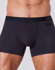 Men’s boxer briefs with patented pocket underwear in black