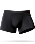 Ryder black single pocket boxer briefs front view 4 inch inseam