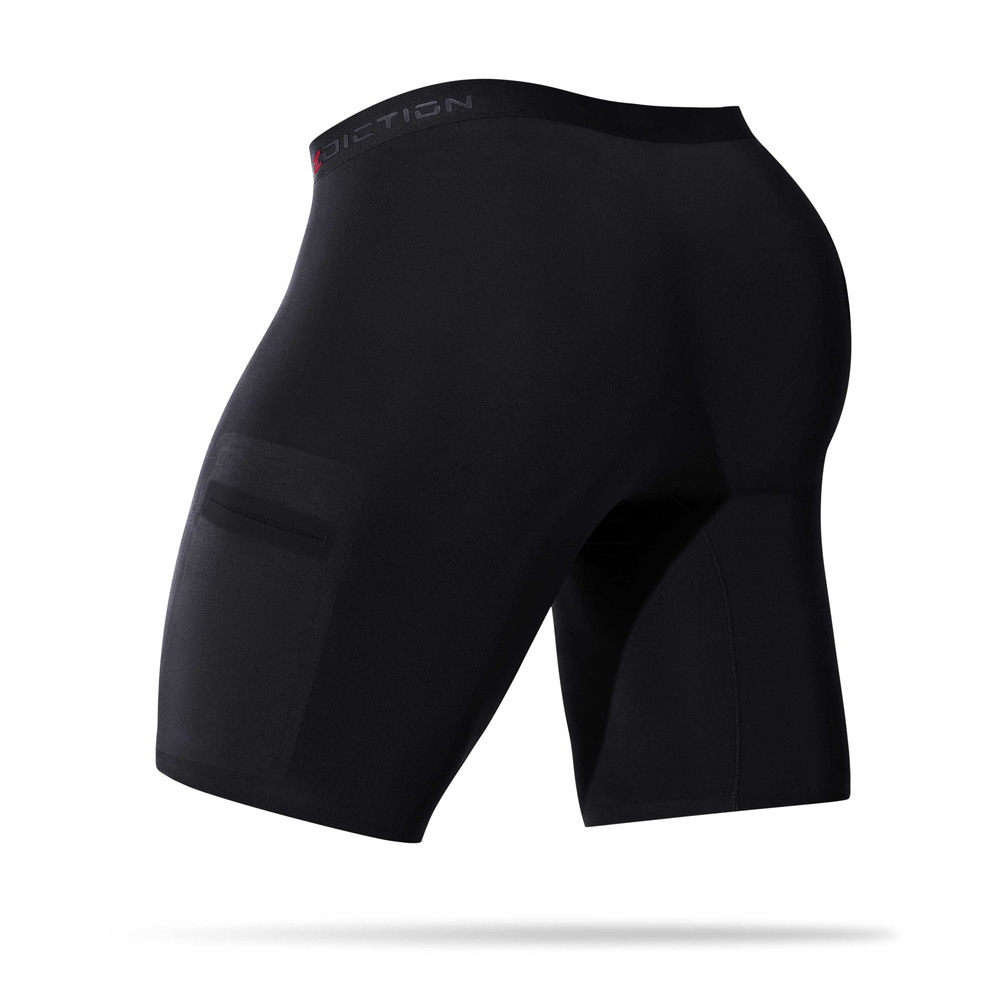 Ad Astra black dual pocket boxer briefs back view