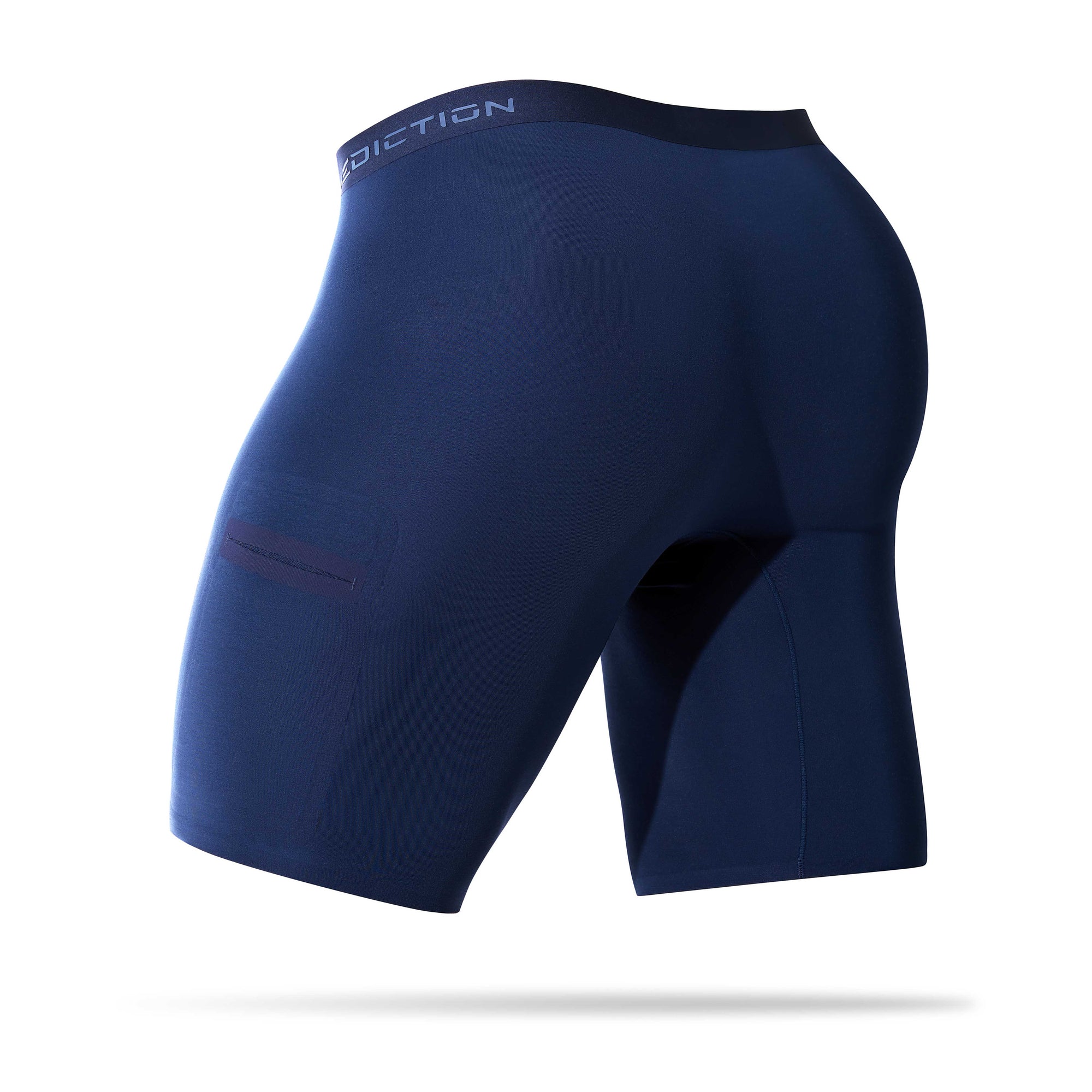 Ad Astra navy blue dual pocket boxer briefs back view