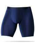 Ad Astra navy blue dual pocket boxer briefs front view