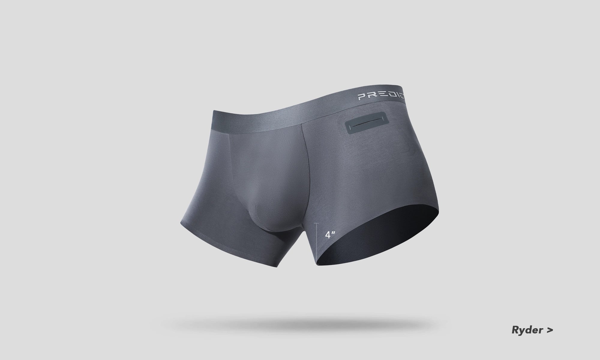 Ad Astra 8 inch and Ryder 4 inch boxer briefs comparison with inseam length 4 inches (Ryder)