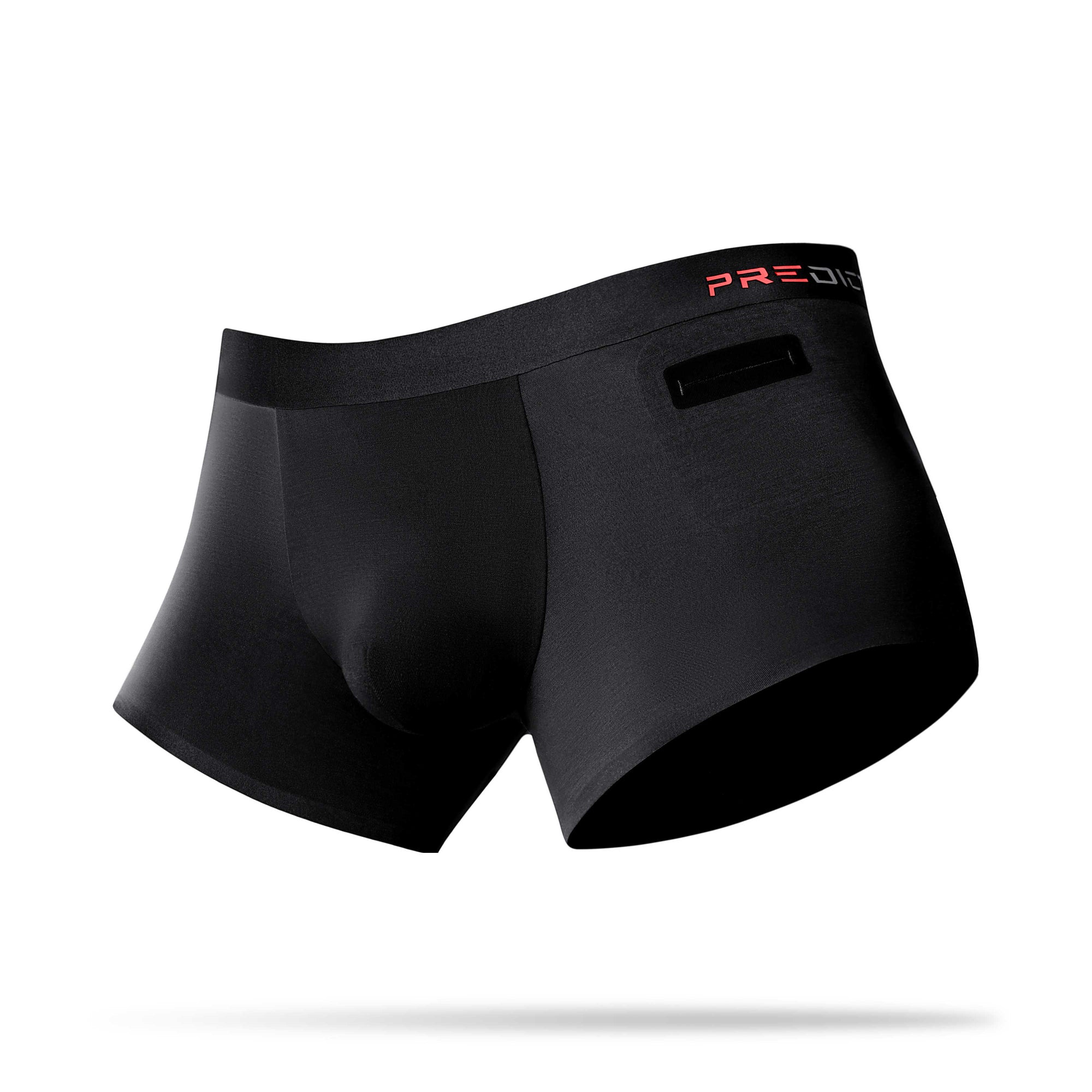 Ryder black single pocket boxer briefs right side view 4 inch inseam