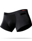 Ryder black single pocket boxer briefs right side view 4 inch inseam